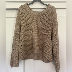 Aerie Chunky Knit Sweater - Brown